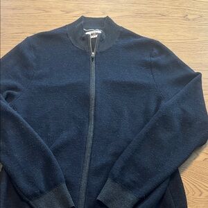Men's Navy Full-Zip Sweater